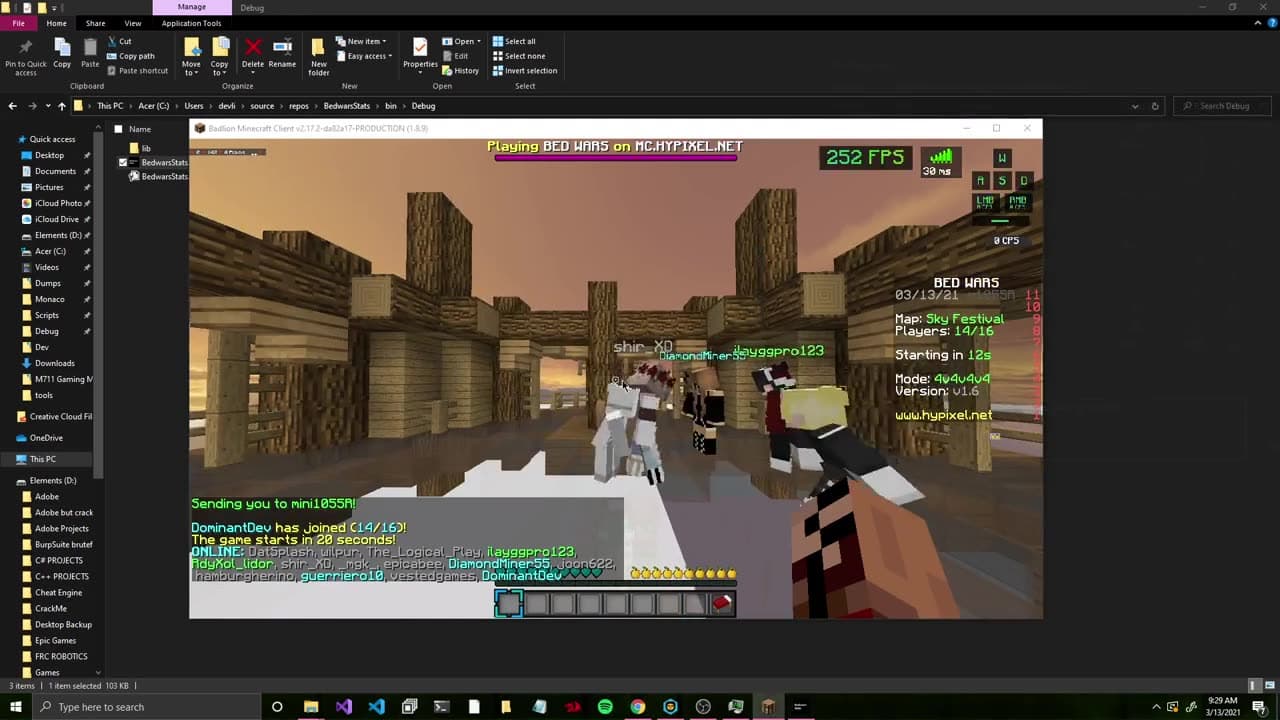 Bedwars Stats screenshot